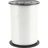 Ballonnenkoning only Lint 250 Meter 10 mm breed Polyester Wit polyband.