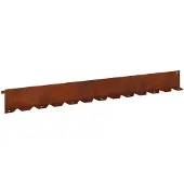 vidaXL Gazonrand 30 st 102 x 10 x 4 cm Staal Roestig