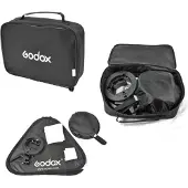 Godox Speedlight Bracket Bowens + Softbox 60x60cm + Grid