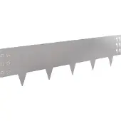 vidaXL Gazonrand 20 st 100 x 25 cm Staal Zilverkleurig