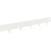 vidaXL Gazonrand 10 st 100 x 15 cm Staal Wit