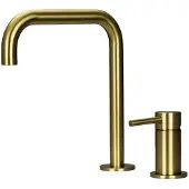 Pure.Sink Luxion 2-gats Gouden keukenkraan met U uitloop PLX2HU-60