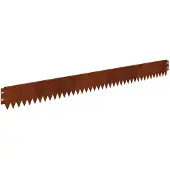 vidaXL Gazonrand 20 st 103 x 10 cm Staal Roestig