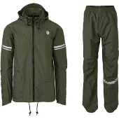 Agu Original Essential Regenpak – 100% Waterdicht & Winddicht – Dames & Heren - Poray 5.000 – Gerecycled Materiaal – Groen - Maat XXL