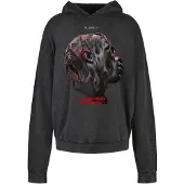 Mister tee Sweatshirt 'Flying High' grijs / donkergrijs / rood / zwart