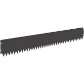 vidaXL Gazonrand 20 st 103 x 15 cm Staal Zwart