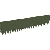 vidaXL Gazonrand 10 st 103 x 20 cm Staal Olijfgroen