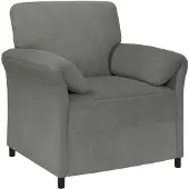 vidaXL 1-Zits Bank Donkergrijs 88 x 83 x 95 cm Fluweel