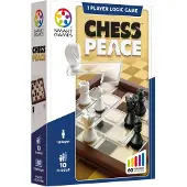 SmartGames Chess Peace - Logisch Denkspel met Schaakregels - 60 Educatieve Strategie Uitdagingen - IQ Breinbreker & Solospel - Vanaf 8 Jaar