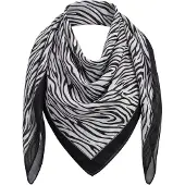 Faina Sjaal black denim / wit