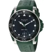 Gucci YA136310 Dive zwarte wijzerplaat herenhorloge