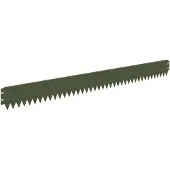 vidaXL Gazonrand 50 st 103 x 10 cm Staal Olijfgroen