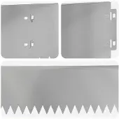 vidaXL Graskantafboording, 20 stuks, 103 x 15 cm, staal, zilver