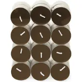 Spaas Geurkaars Essential Collection Twinkling Touch Bruin 4,5 Uur D 3,9 H 1,6 Cm 24 Stuks