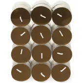 Spaas Geurkaars Essential Collection Warm Wonder Bruin 4,5 Uur D 3,9 H 1,6 Cm 24 Stuks