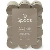 Spaas Geurkaars Essential Collection Mindful Morning Taupe 4,5 Uur D 3,5 H 1,6 Cm 24 Stuks