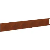 vidaXL Gazonrand 10 st 102 x 15 x 4 cm Staal Roestig