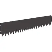 vidaXL Gazonrand 10 st 103 x 20 cm Staal Zwart