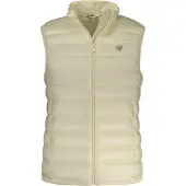 GUESS dames mouwloos donsjack mini driehoek