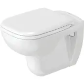 Duravit D-Code closet wand set inclusief zitting 35,5x54,5 cm Wit
