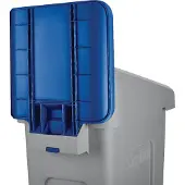 Rubbermaid Slim Jim paneel voor recycling station, blauw