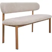 Giga Meubel Eetkamerbank Noor Beige/Naturel 160cm