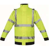 Korntex Premium Hi-Vis Rain-Jacket Tampere KX804 - Signal Yellow - 4XL