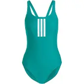 Adidas Sportbadpak '3-Stripes V-Back' smaragd / wit