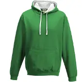 Just Hoods JH003 Varsity Hoodie - Groen