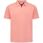 No-excess Polo short sleeve jacquard coral