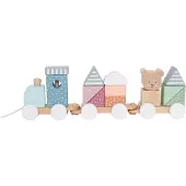 Jabadabado Train With Blocks Teddy Beige Kinderen