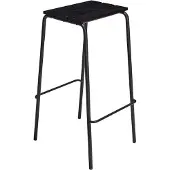 Hubsch Stilt barstoel, zwart