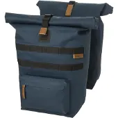 Agu Convoy - Dubbele Fietstas - 34L - Waterdicht - MIK Systeem - Click'nGo - Magnetische Roll-top - Staalblauw