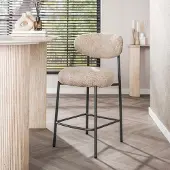 Hoyz Collection barstoel round verpakt per 2 cargo zand