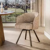 Hoyz Collection eetkamerstoel cross - 56x58x81 cm set van 2