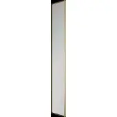 Balmani Auro rechthoekige toiletspiegel Brushed Champagne Gold 17 x 109 cm