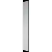 Balmani Auro rechthoekige toiletspiegel mat zwart 17 x 109 cm