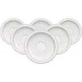 Villeroy & Boch Espressountertassen Gray Pearl ø 13 cm Set van 6