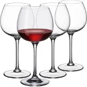 Villeroy & Boch Burgunder Rotweingläser Purismo Wine 200 ml Set van 4