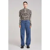 BENU Zebra blouse met knopen
