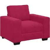 vidaXL Sofastoel Wijnrood 100x77x82 cm Fluweel