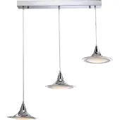 Globo Lighting Hanglamp Globo Enea LED - Chroom - 3 lichts