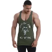 Gold's Gym Classic Camouflage Joe Stringer Vest leger - XL