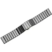 Beline pasek horloge 20mm Solid czarnyblack (20 mm, Organisch leer, Vivoactive 3), Horlogebandjes, Zwart