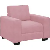 vidaXL Sofastoel Roze 100x77x82 cm Fluweel