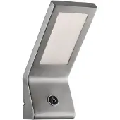 Globo Lighting Wandlamp woonkamerTouch dimmer glas zilver, metaal, 1xLED, BxH 9x22 cm