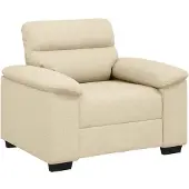 vidaXL Sofastoel Crème 100x81x84 cm Stof