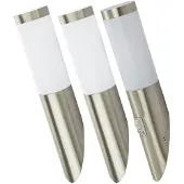 Globo Lighting Set van 3 LED buitenwandlampen bewegingsmelder terrasverlichting roestvrij staal gevelverlichting