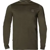 Härkila - Base All Season L/S T-Shirt - Merinoshirt 3XL, groen