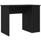 vidaXL Bureau Zwart Eiken 100x55x75 cm Bewerkt Hout